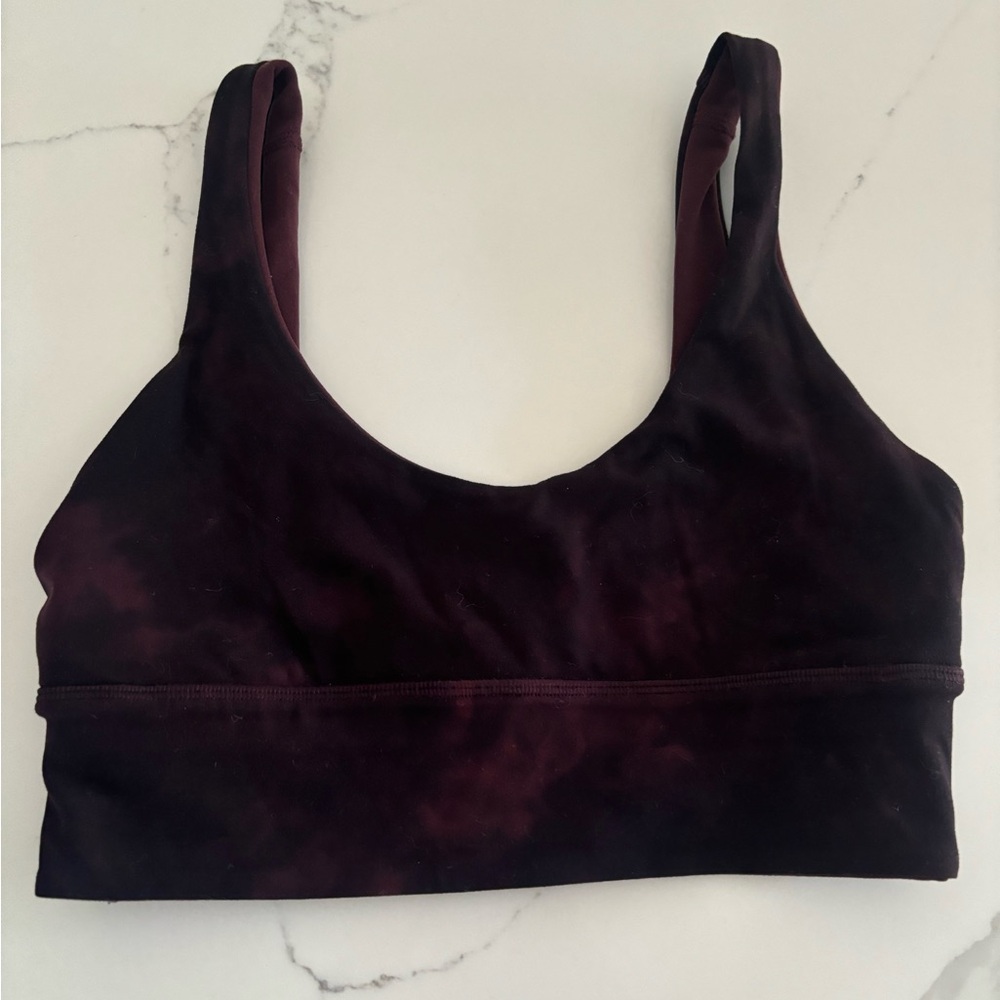 Lululemon align bra B cup burgundy/maroon tie dye